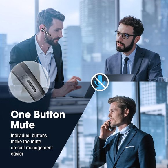 Earpiece Wireless Built-in Mic 400mAh Display Charging 55H Playtime V5.3 - Picture 3 of 6